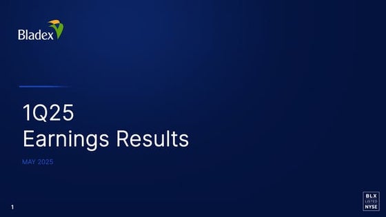 Bladex Earnings Call Presentation 1Q2025
