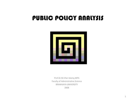 Public policy-analysis