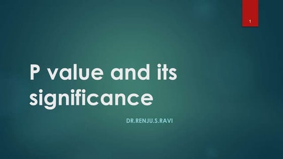 P value