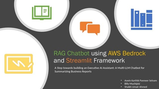 RAG Chatbot using AWS Bedrock and Streamlit Framework
