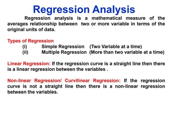 Regression Analysis