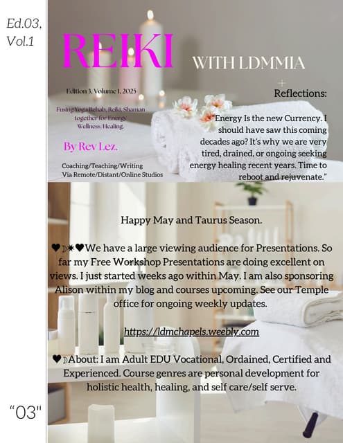 LDMMIA Reiki News Ed3 Vol1 For Team and Guests