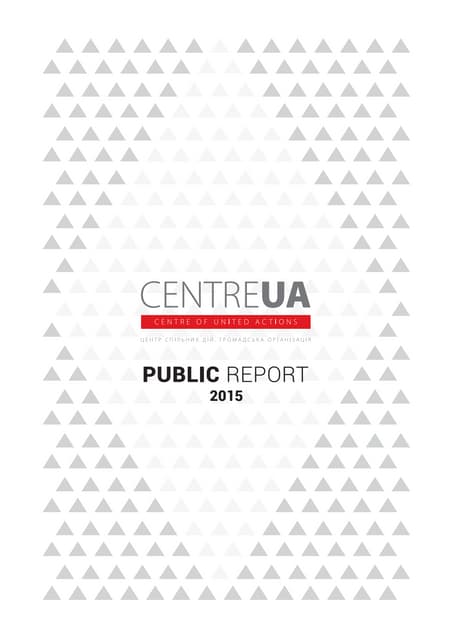 2015 annual report of NGO "Centre UA"
