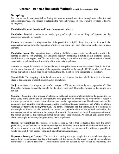 Research Method EMBA chapter 10