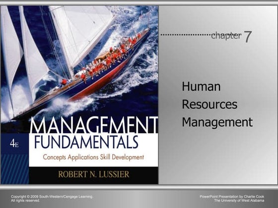 Chapter 7 - Human Resource Management