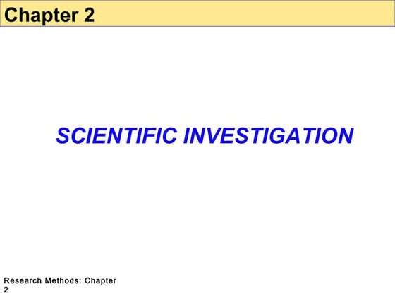 The Hallmarks of Scientific Research