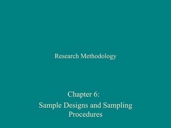 Sampling