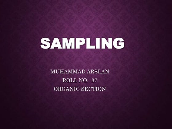 Sampling in Analytical Chemistry