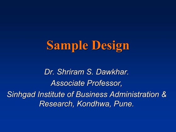 Sampling brm chap-4