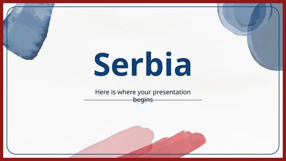 Serbia by Slidesgo, Template vor presentation over serbia