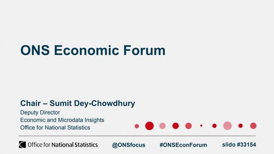 SlideShare ONS Economic Forum Slidepack - 12 June 2023