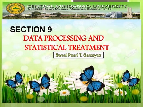 Statistical treatment and data processing   copy