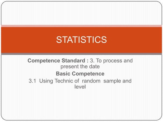 Statistics