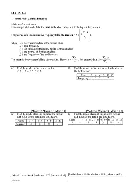 Statistics