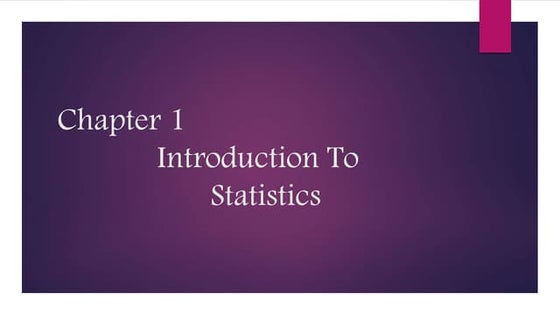 Statistics