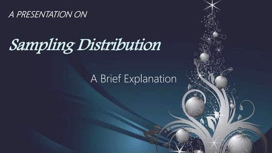 Sampling distribution