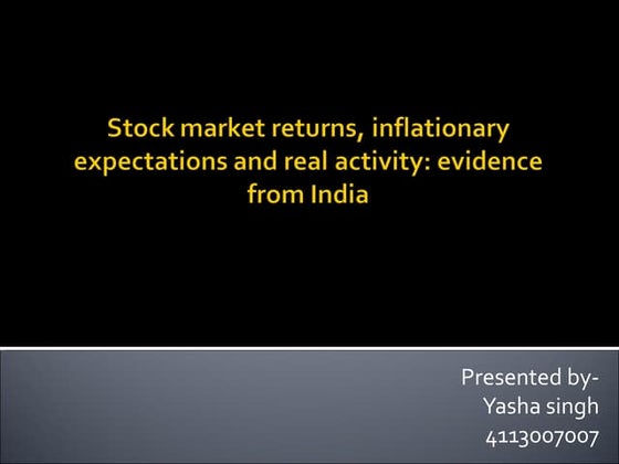 Stock market return