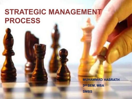 Strategic managemnet process ppt