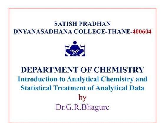 Analytical Chemistry 