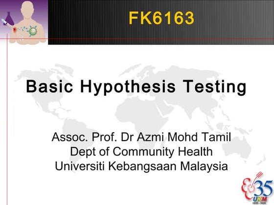 Testing Hypothesis
