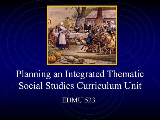 Thematic unit requirements