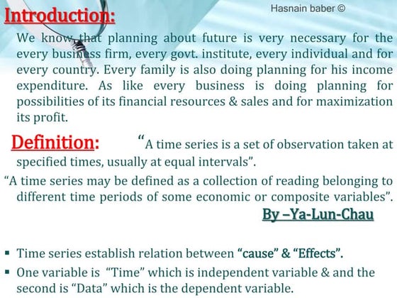 Time series