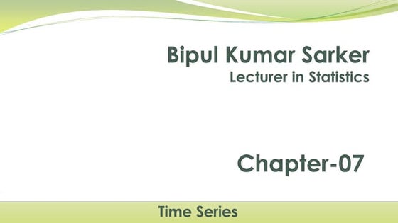 Time series Analysis