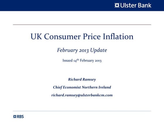 UK inflation slidepack February 2013