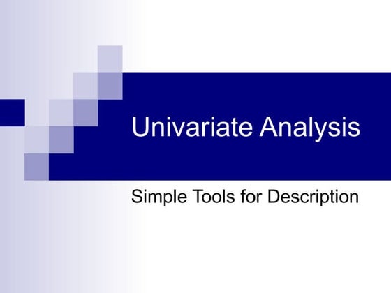 Univariate Analysis