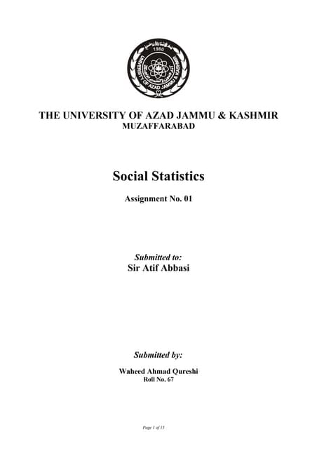 Social statistics