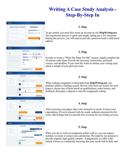 Writing A Case Study Analysis - Step-By-Step In