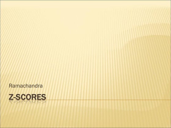 Z scores