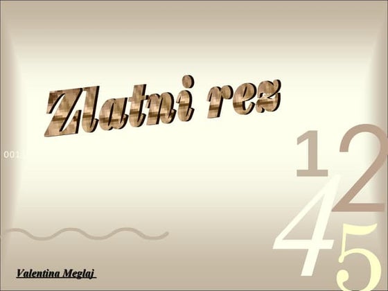Zlatni rez - matematika